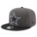 Men's Dallas Cowboys New Era Heather Gray/Black Crafted in the USA 9FIFTY Snapback Adjustable Hat 2883887